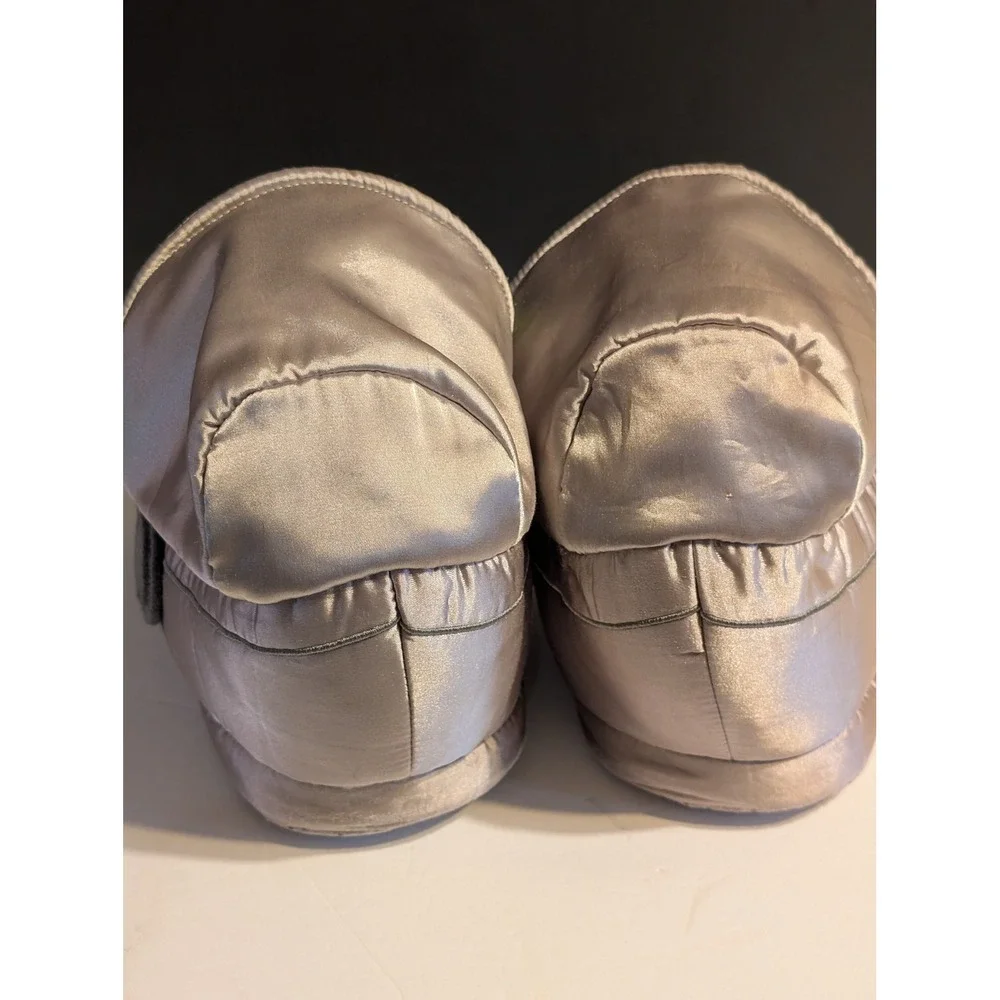 Gap Star Wars Grogu Mandalorian Hover Pram Plush Slippers Silver Kids 1/2